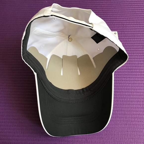 Nike Men's White/Black Logo Adjustable Poly Cap Athletic Hat Streetwear Sporty - Picture 6 of 9